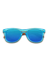 Ladda upp bild till gallerivisning, Eyewood Wayfarer - Sapphire - Trä solglasögon med blå front och blåa linser från Zerpico.